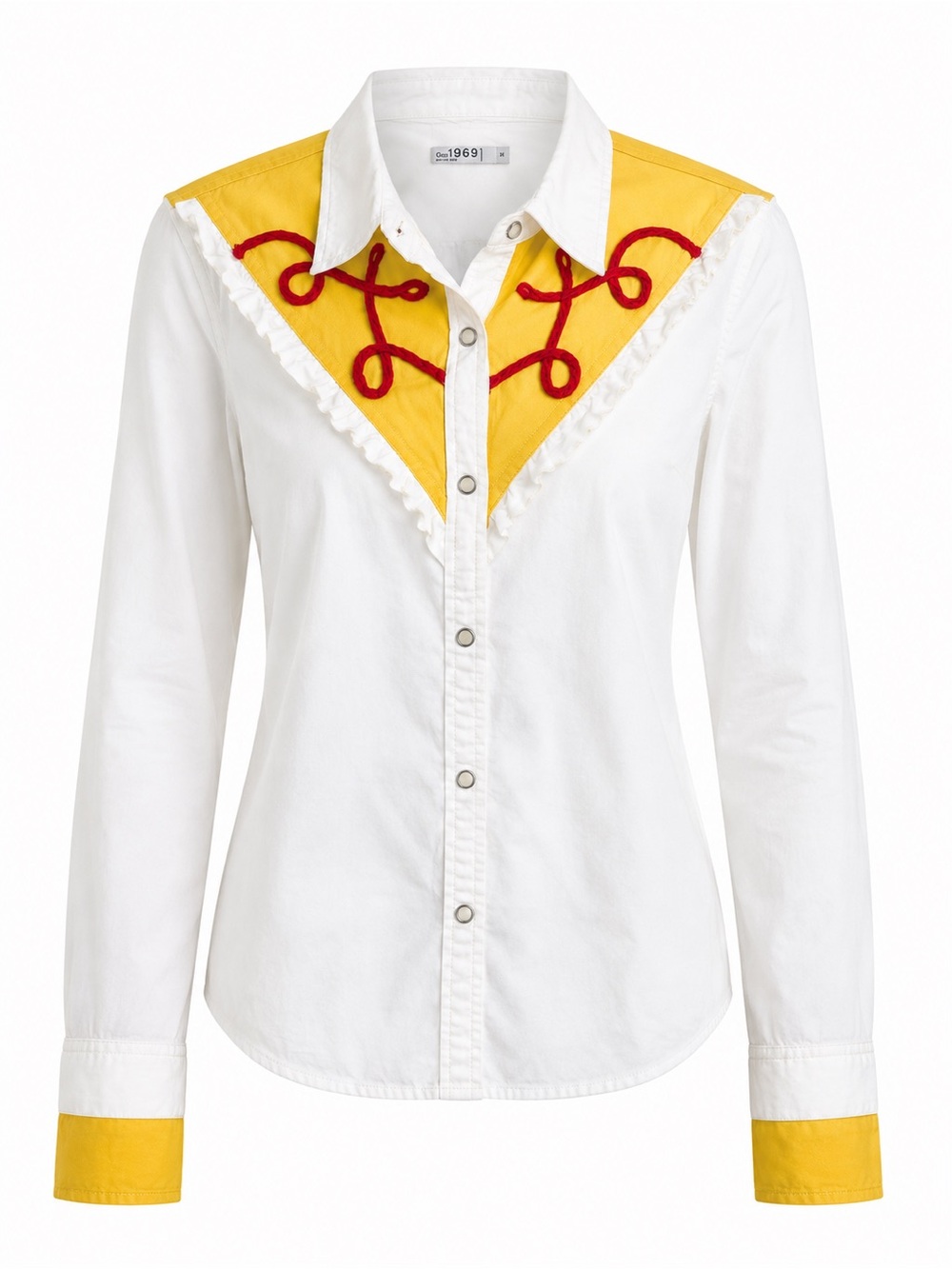 Gap “Jessie” Western Pearl Snap Button Up Shirt Top size Medium
